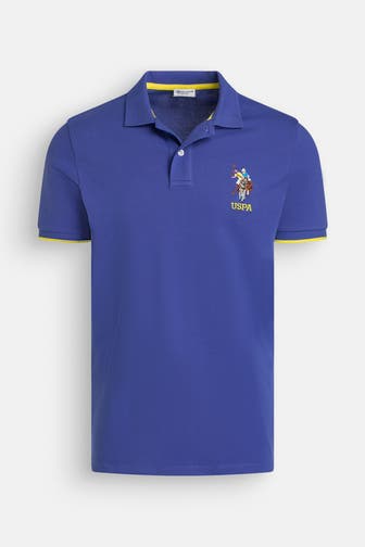U.S. POLO ASSN. Polo-Shirt 'Bunter' dunkelblau