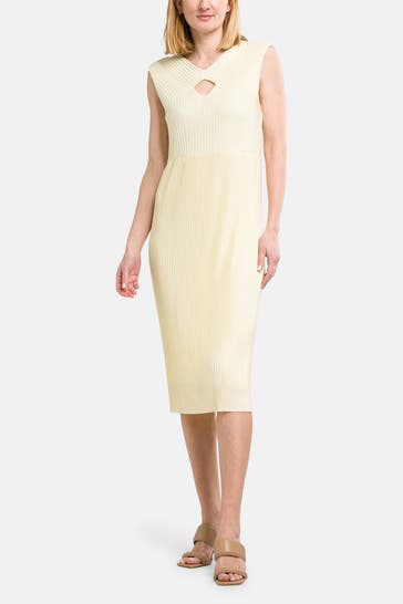 BOSS Kleid 'Exoa' hellgelb