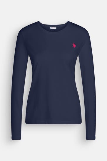 U.S. POLO ASSN. Longsleeve 'Bess' dunkelblau