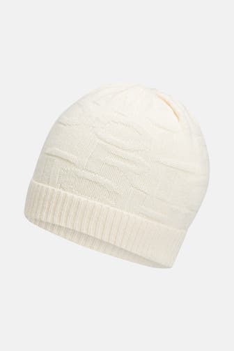 WOOLRICH Wollmix-Mütze ecru unisex