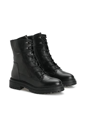 GEOX Schnürstiefel 'Iridea B' schwarz