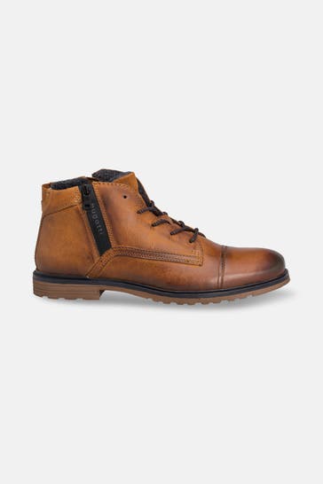 BUGATTI Schnürstiefeletten 'Vittore' cognac