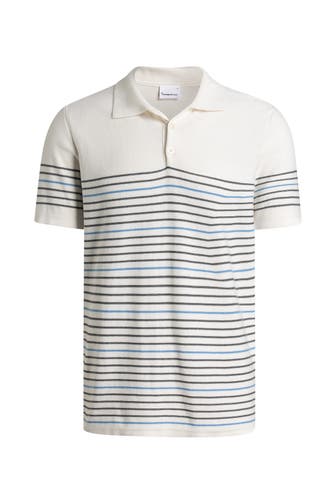 KNOWLEDGE COTTON APPAREL Strick-Polo gestreift