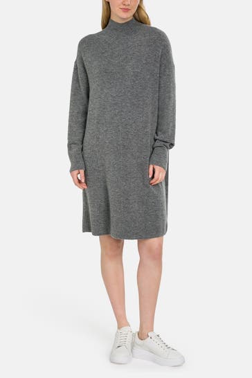 MARC O'POLO DENIM Strickkleid grau