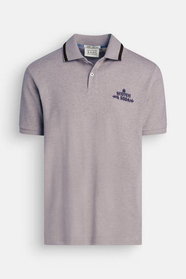 SCOTCH & SODA Polo-Shirt grau