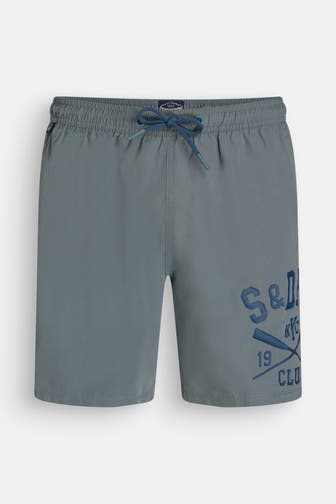 SUPERDRY Badeshorts graublau