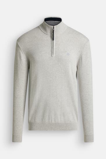 SUPERDRY Strick-Troyer hellgrau