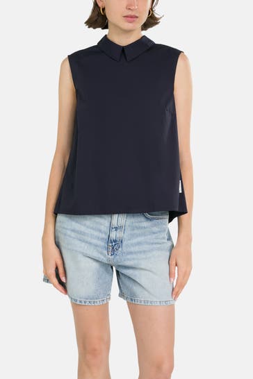 MARC O'POLO DENIM Blusentop schwarzblau