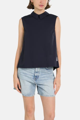 MARC O'POLO DENIM Blusentop schwarzblau