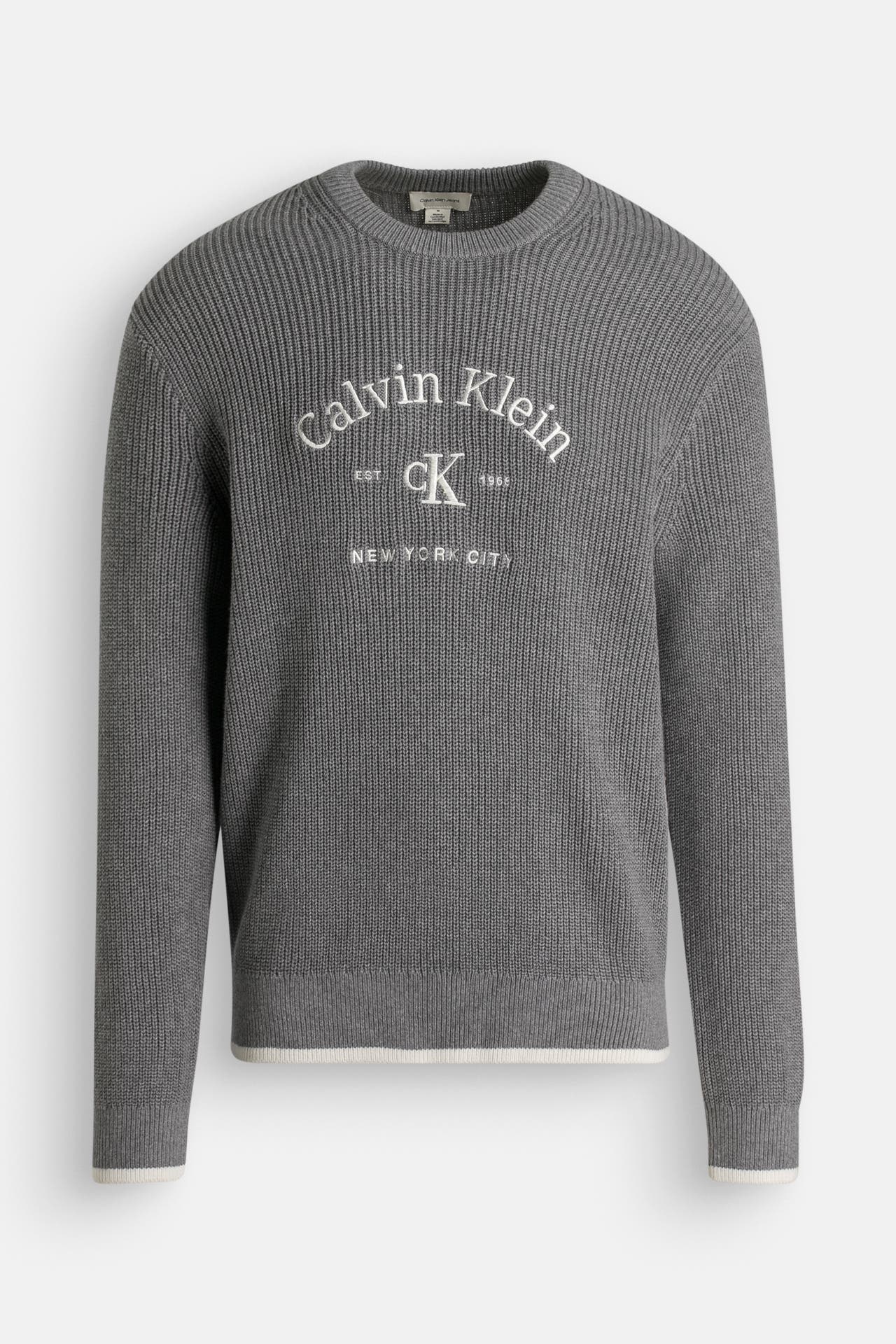 CALVIN KLEIN Strickpullover grau, Bild 1