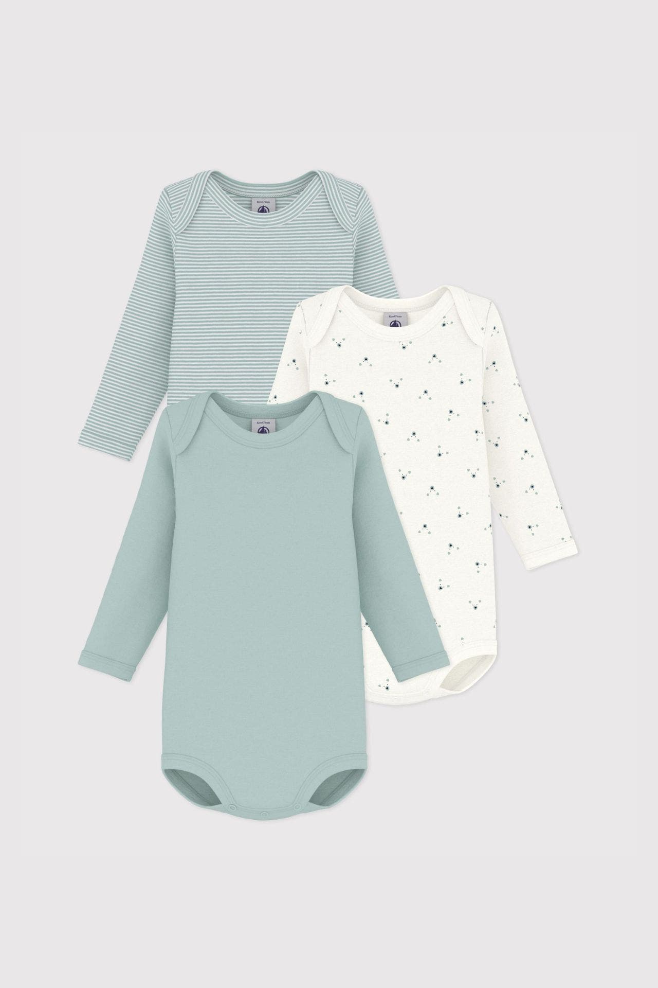 PETIT BATEAU 3er-Pack Bodies mehrfarbig, Bild 1