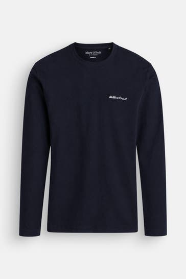 MARC O'POLO Longsleeve schwarzblau