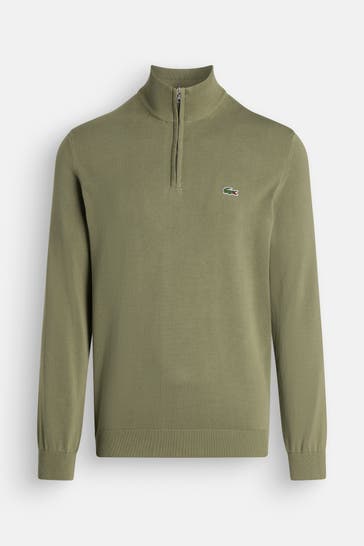 LACOSTE Strick-Troyer grün