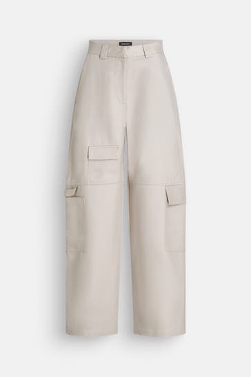 BLACK PALMS Stoffhose 'Baola' ecru