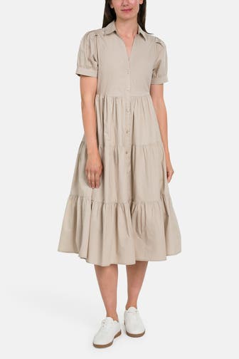 DKNY Blusenkleid beige