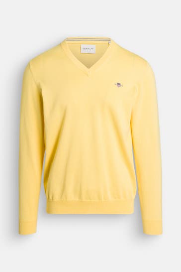 GANT Strickpullover zitronengelb