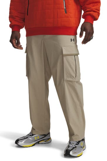 UNDER ARMOUR Cargohose 'Woven' greige