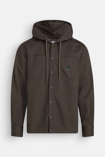 DIESEL Übergangsjacke 'Camicia' dunkelgrün