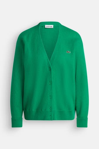 LACOSTE Wolljacke grün
