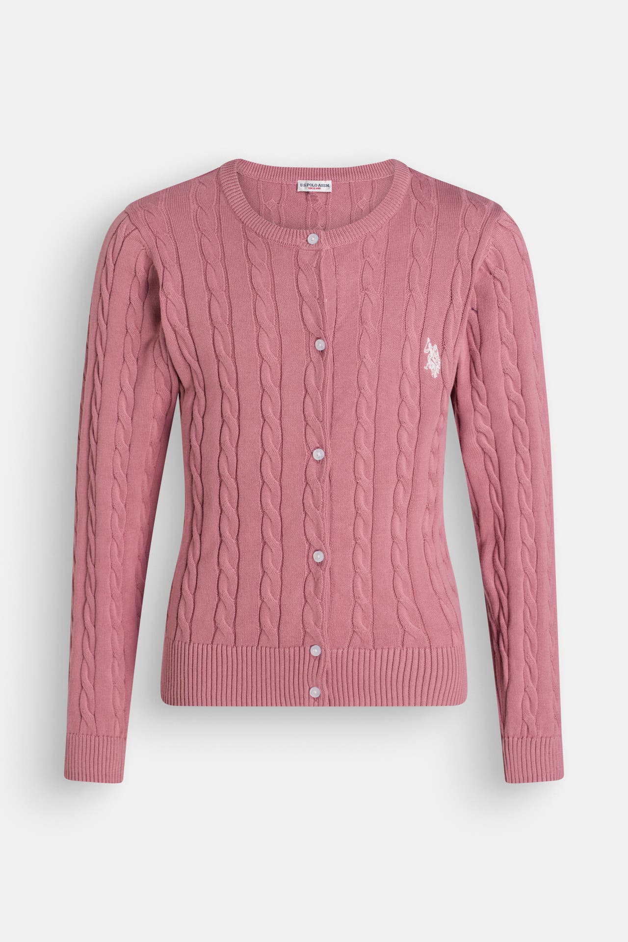 U.S. POLO ASSN. Strickjacke dunkelrosa, Bild 1