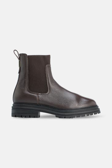 TOMMY HILFIGER Chelsea-Boots 'Lida' dunkelbraun