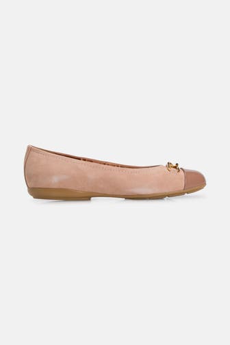 GEOX Leder-Ballerinas 'Annytah' nude