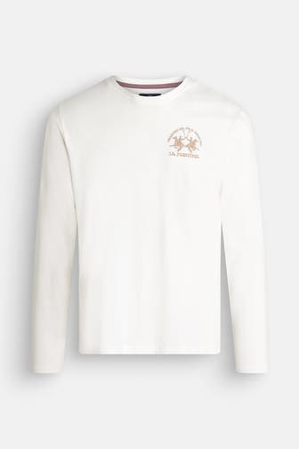 LA MARTINA Longsleeve offwhite