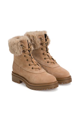 GEOX Schnürstiefel 'Iridea' hellbraun