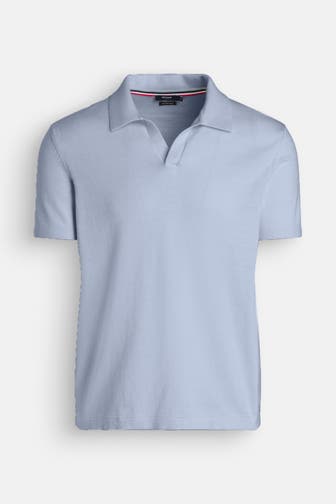 HECHTER Paris Strick-Polo himmelblau