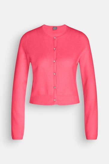 FTC Kaschmir-Strickjacke orangerot