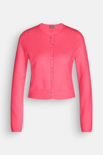 FTC Kaschmir-Strickjacke orangerot