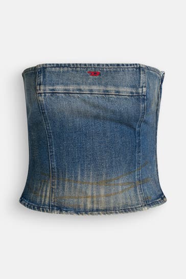 DIESEL Bandeau-Top blau