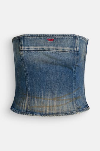 DIESEL Bandeau-Top blau