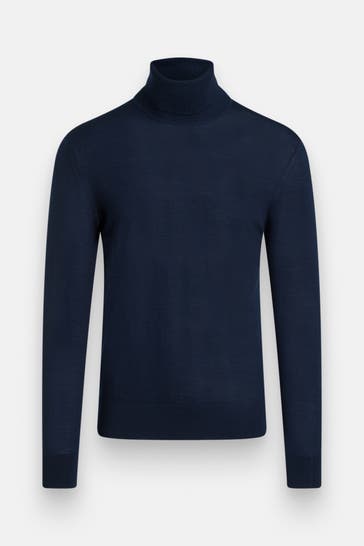WINDSOR. Wollmix-Pullover navy