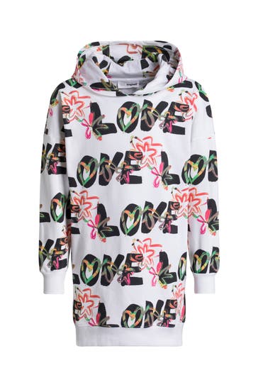DESIGUAL Hoodie-Kleid 'Flavia' gemustert