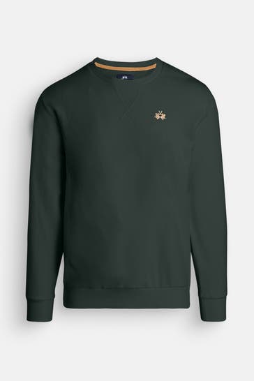 LA MARTINA Sweatshirt tannengrün