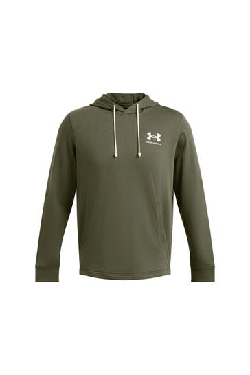UNDER ARMOUR Hoodie 'Rival Terry' tannengrün