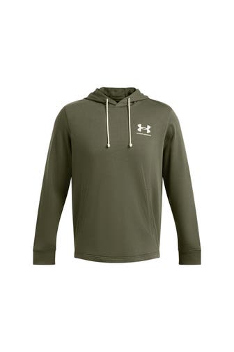 UNDER ARMOUR Hoodie 'Rival Terry' tannengrün