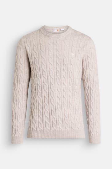TIMBERLAND Wollmix-Pullover greige