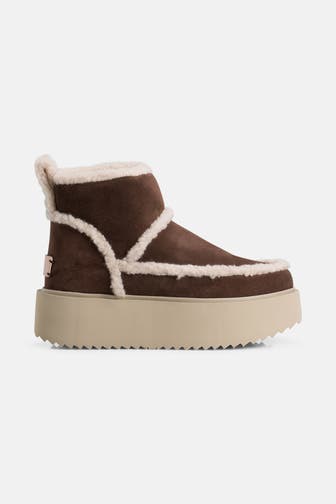 INUIKII Winterstiefel 'Classic Low Shearling' braun