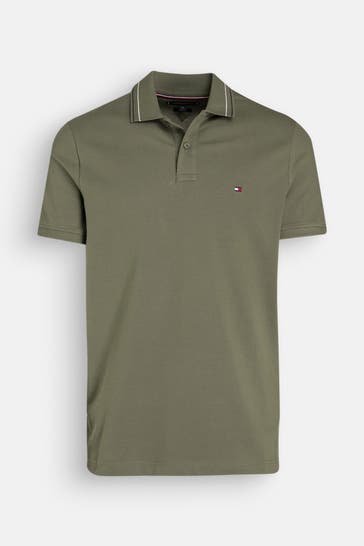 TOMMY HILFIGER Polo-Shirt oliv