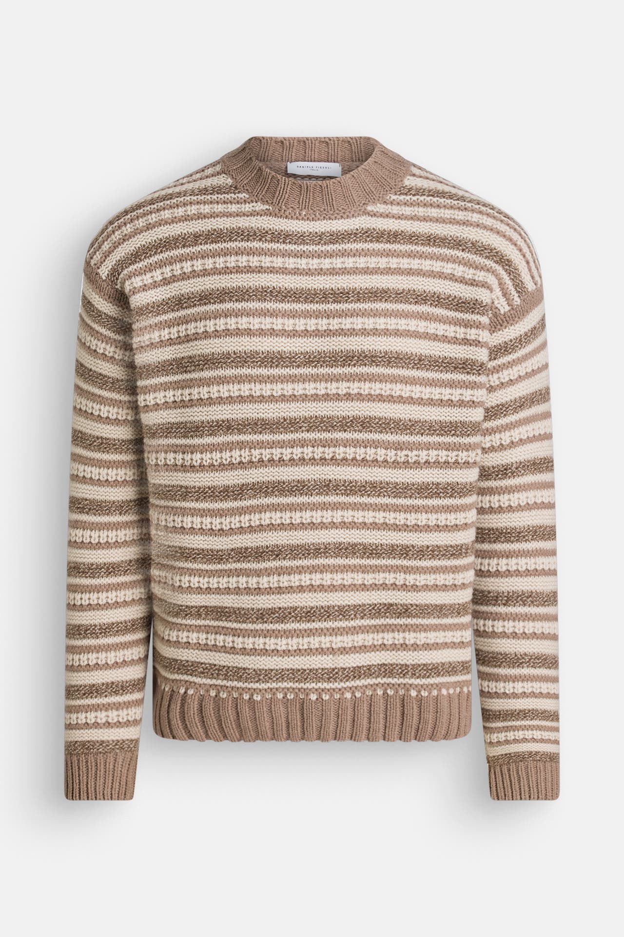 DANIELE FIESOLI Wollmix-Pullover gestreift, Bild 1