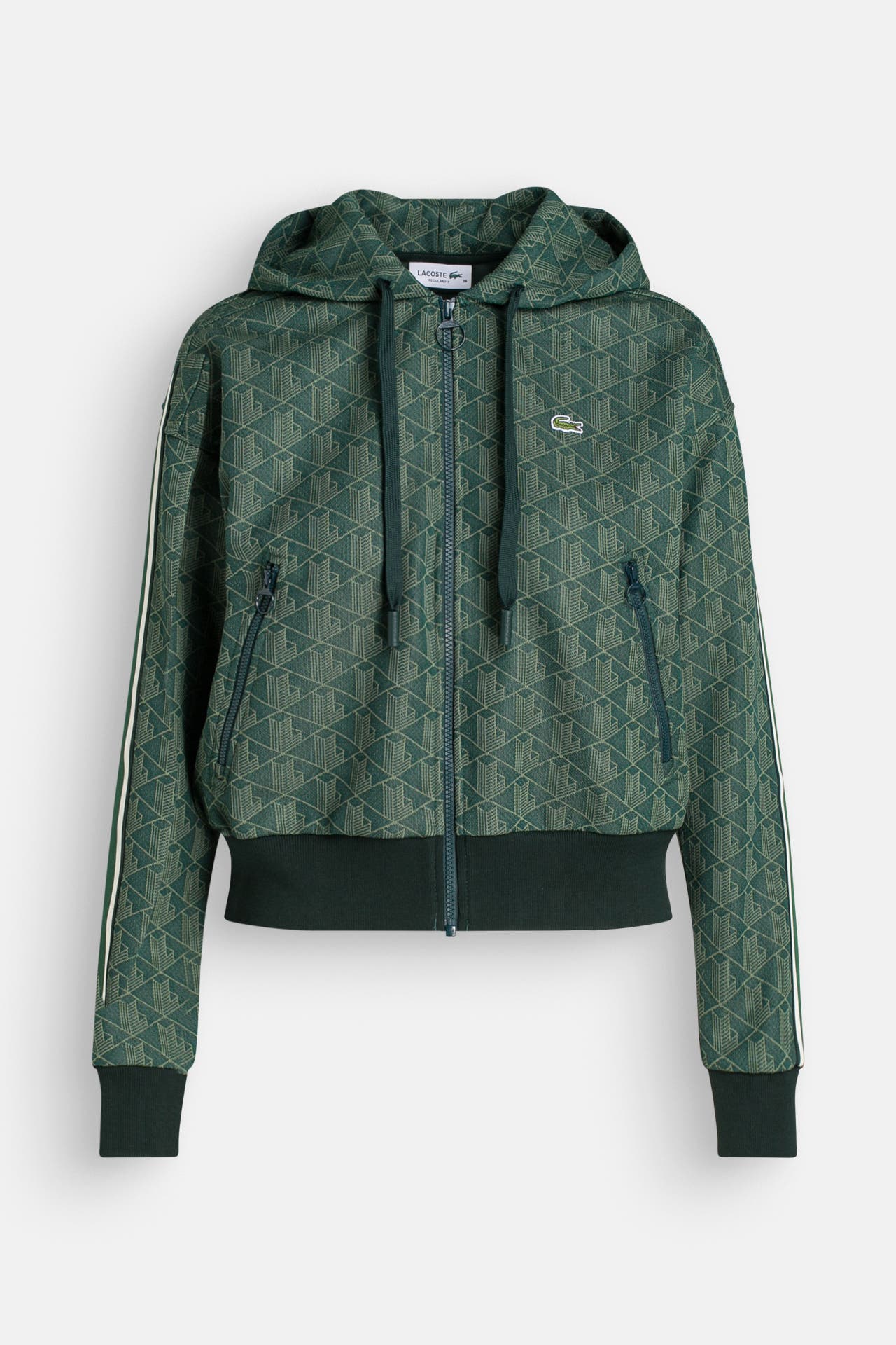 LACOSTE Sweatjacke grün gemustert, Bild 1