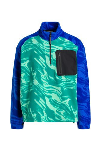 J.LINDEBERG SPORTSWEAR Fleece-Troyer 'Blade' gemustert