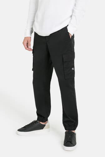 CALVIN KLEIN Cargohose schwarz