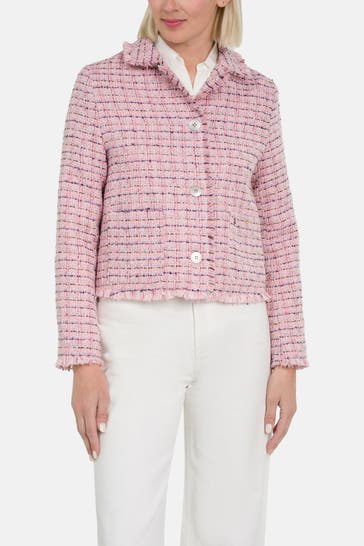 FRIEDA & FREDDIES NY Bouclé-Blazer gemustert