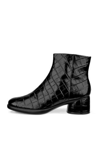 ECCO Leder-Stiefeletten schwarz