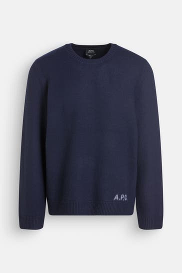 A.P.C. Dark blue woollen jumper