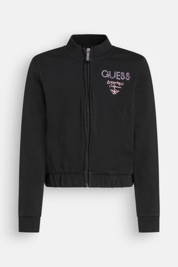 GUESS Sweatjacke schwarz