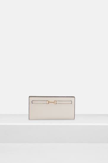 MICHAEL MICHAEL KORS Ledergeldbörse 'Carson' creme